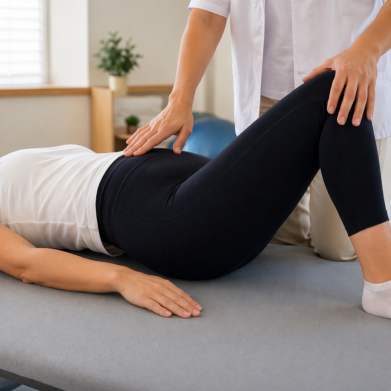 Sessão de fisioterapia pélvica